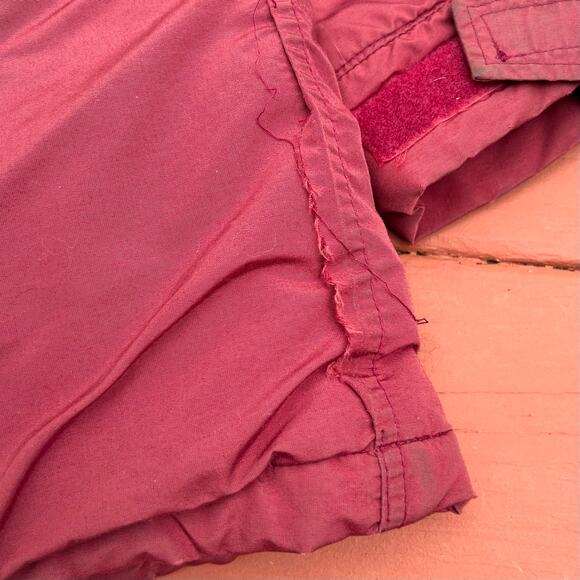 Vintage 80s LL Bean Outerwear Red Winter Baxter State Parka Jacket Puffer Coat - Picture 11 of 12